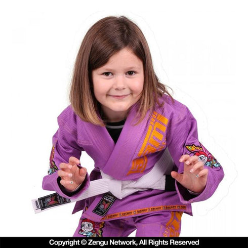 Tatami x Meerkatsu Animal Kids Jiu Jitsu Gi - Purple-1